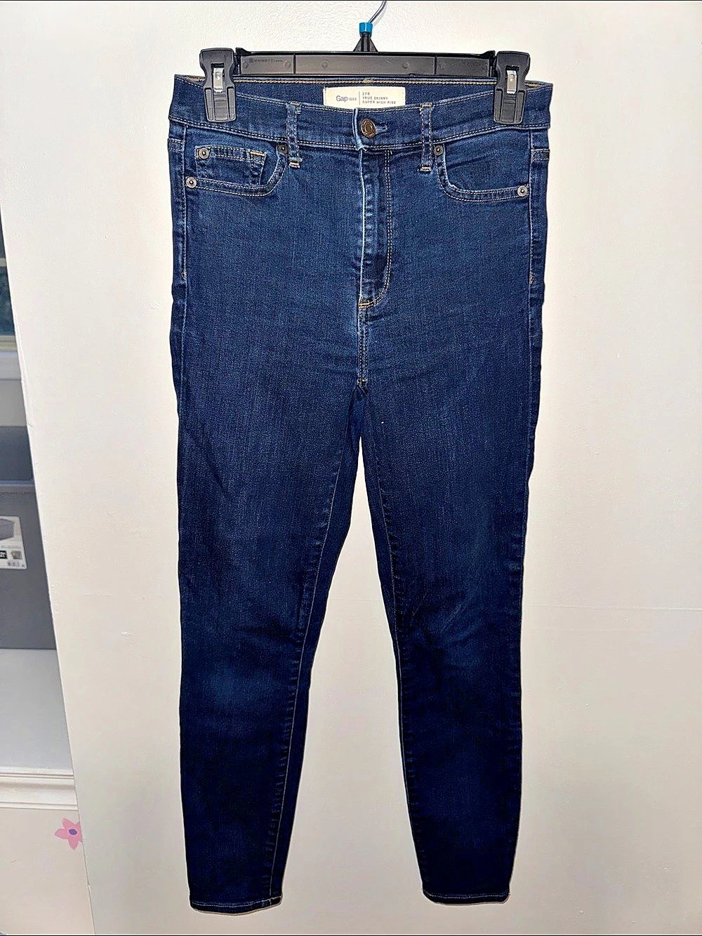 Gap True Skinny Super High Rise Jeans Blue Waist 27R